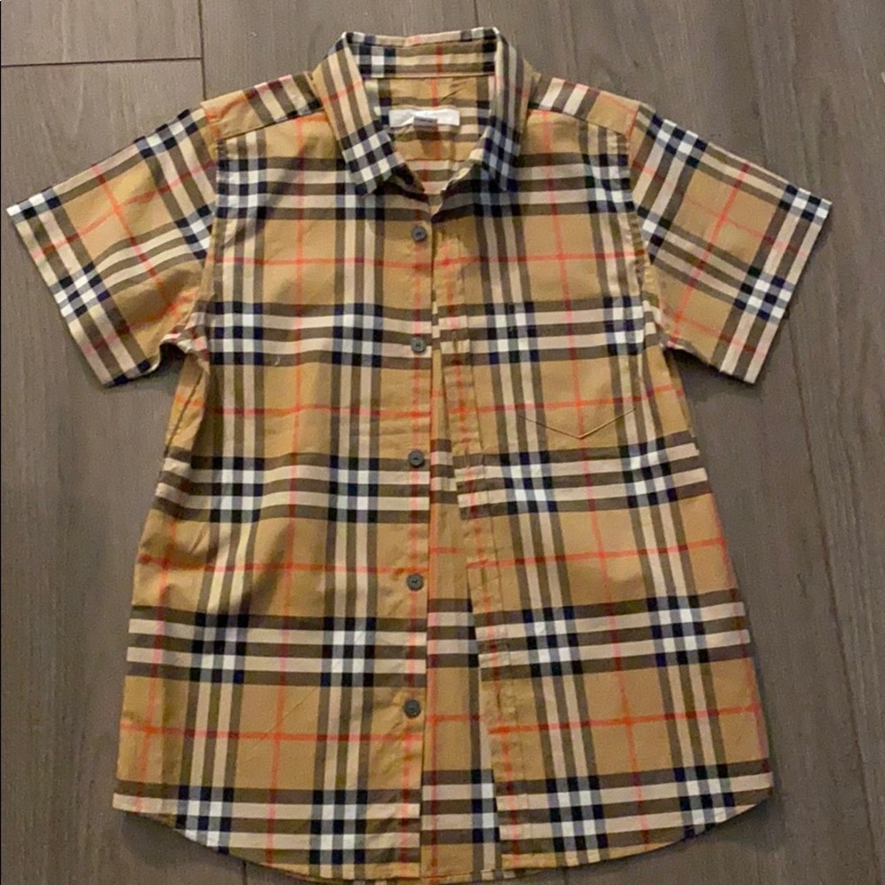Burberry Short-sleeve Vintage Check Cotton Shirt